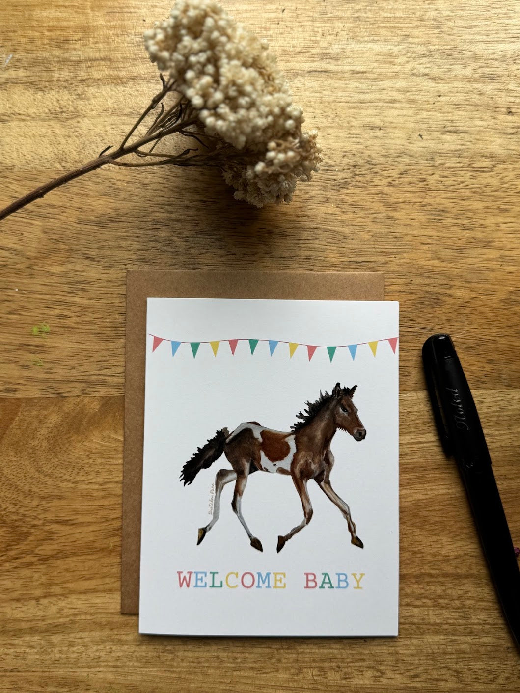 Greeting Card - Pony Welcome Baby