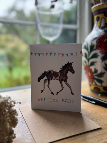 Greeting Card - Pony Welcome Baby