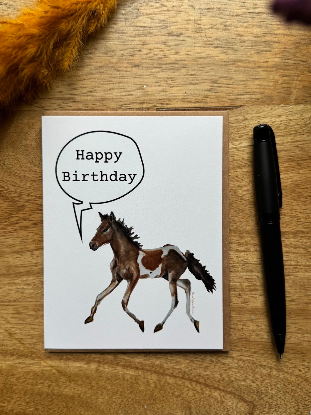 Greeting Card - Pony Happy Birthday