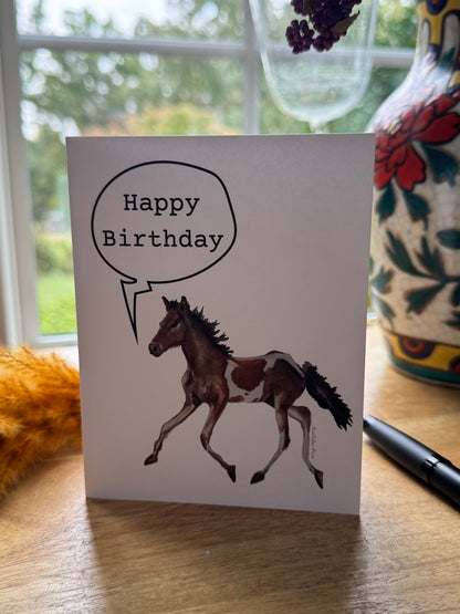 Greeting Card - Pony Happy Birthday