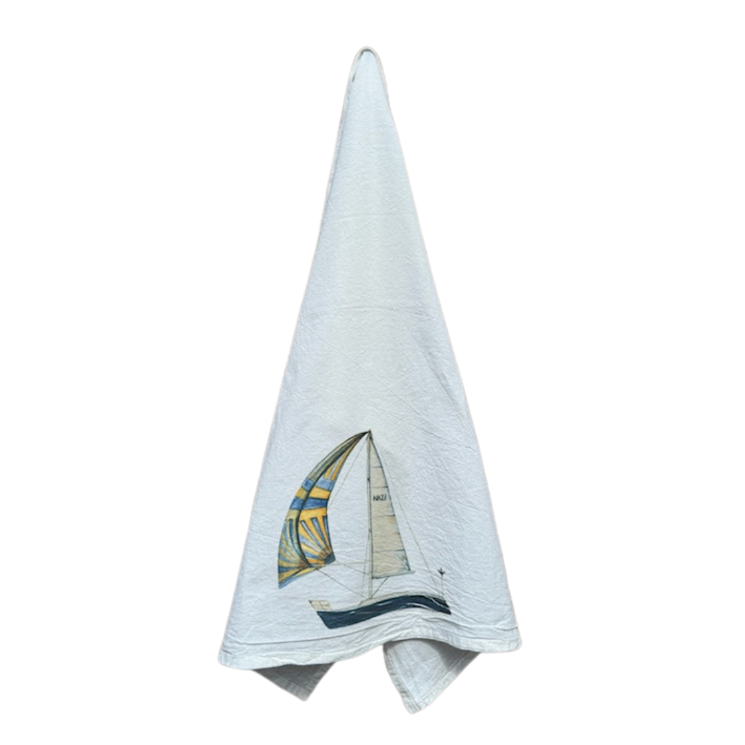 Flour Sack Towel - Sailboat