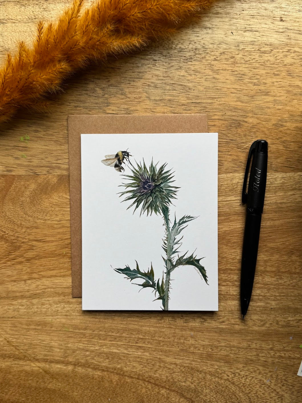 Greeting Card - Thistle