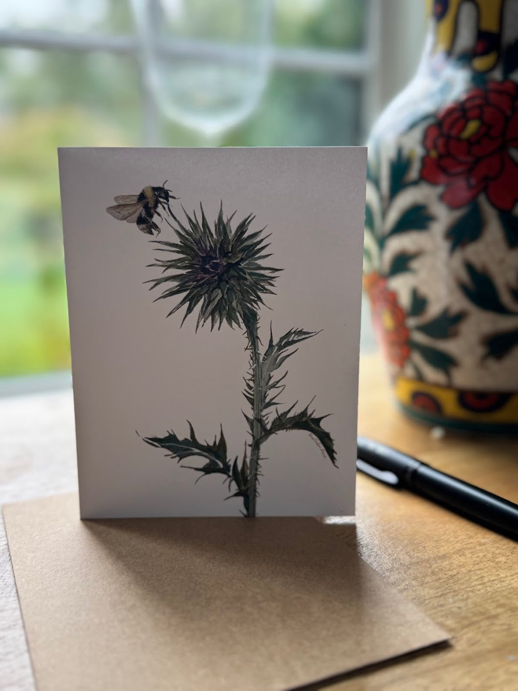 Greeting Card - Thistle