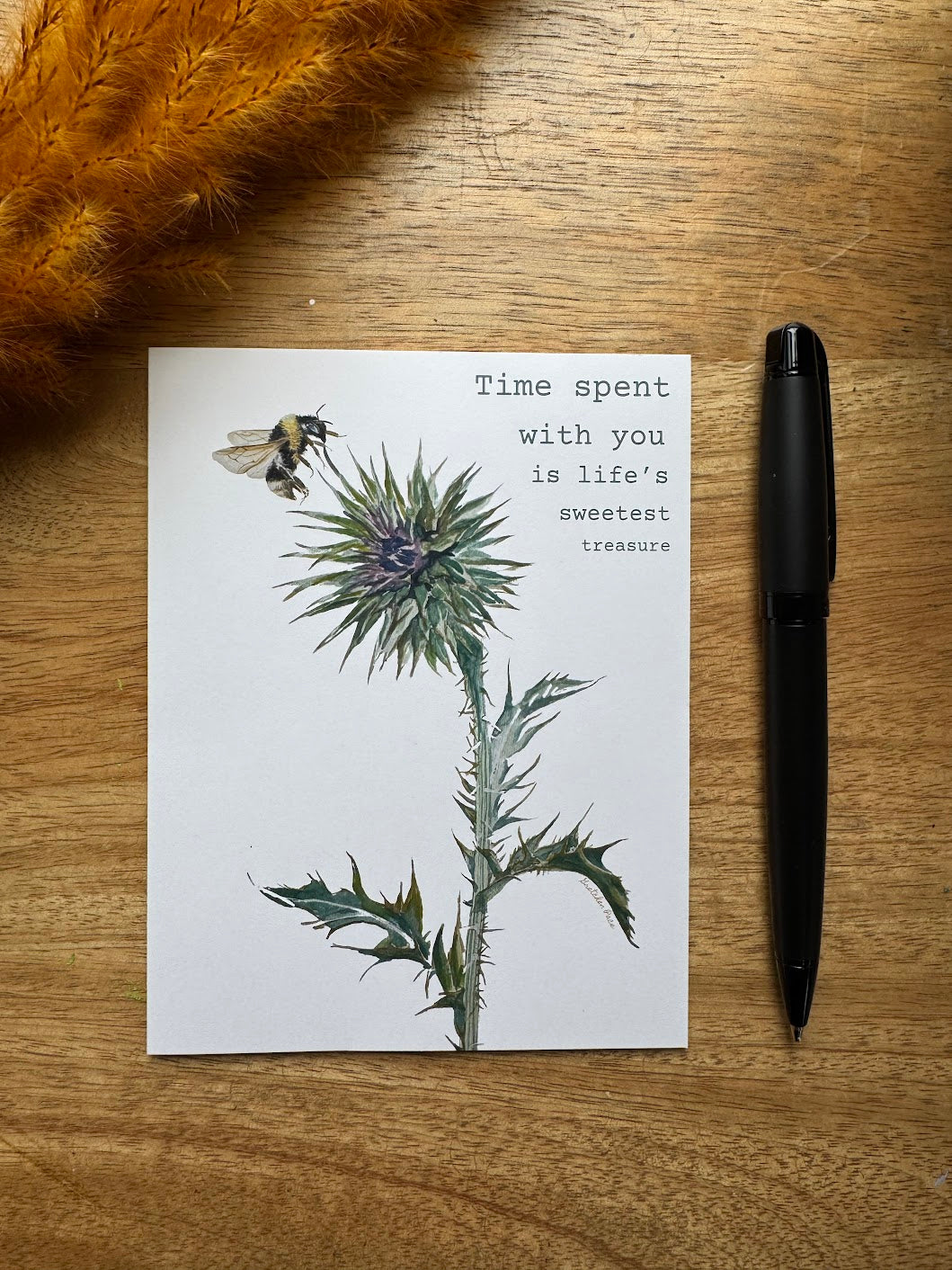 Greeting Card - Thistle Time Spent with You