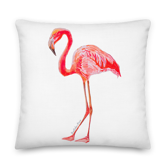 Throw Pillow - Flamingo