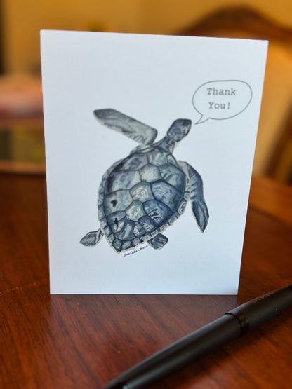 Greeting Card - Turtle Thank You