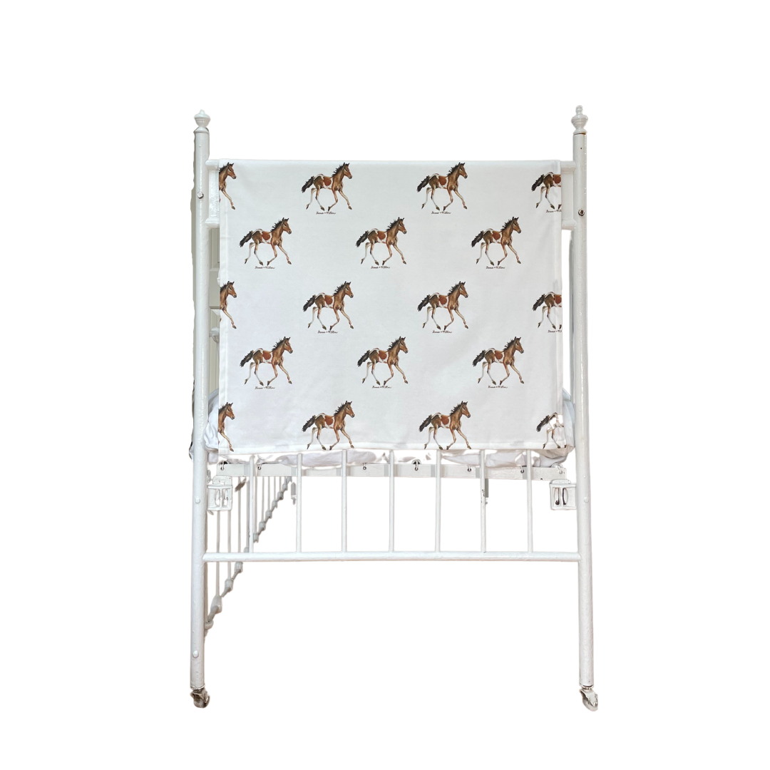 Baby Blanket - Chincoteague Pony on Organic Cotton Knit