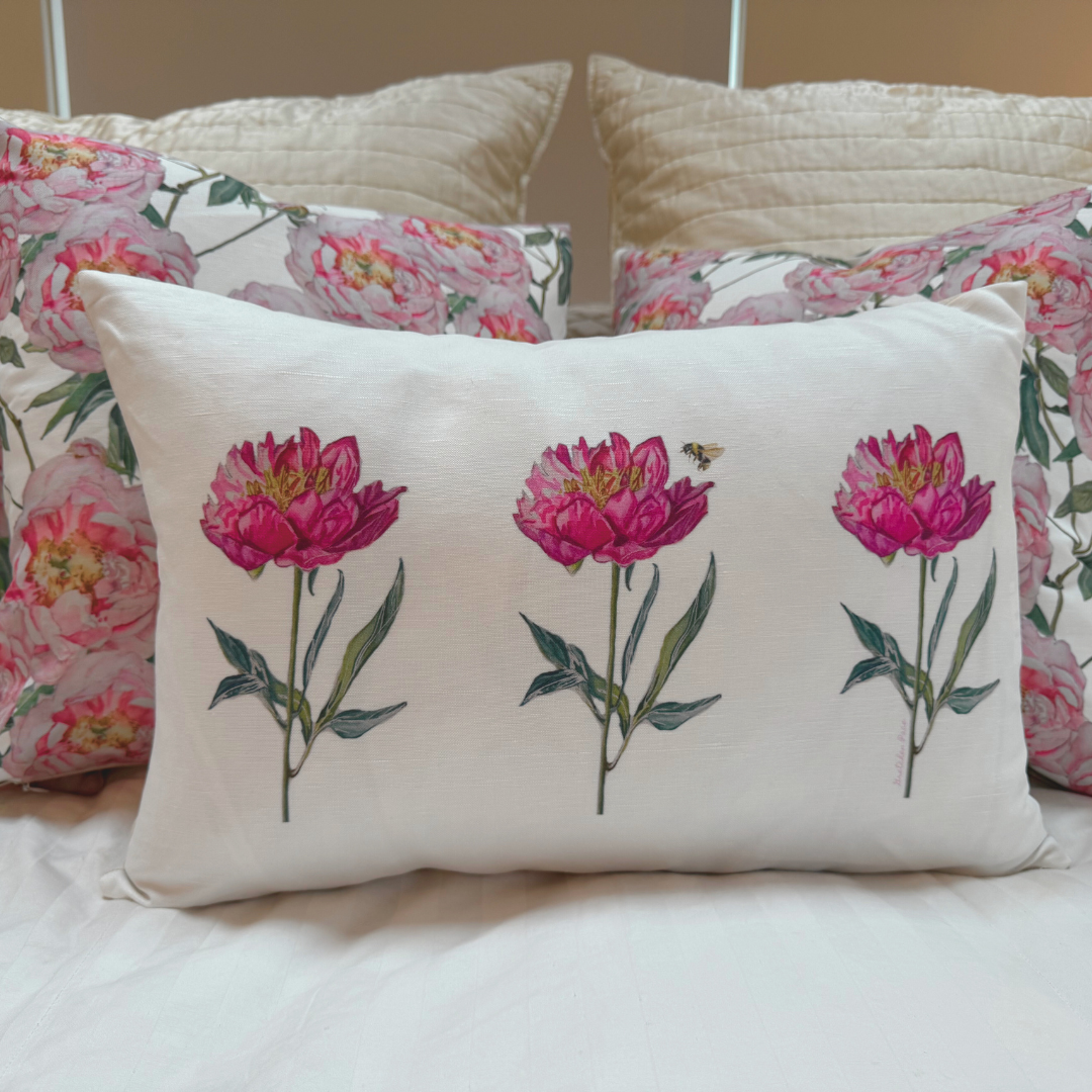 Throw Pillow - Peony Lumbar