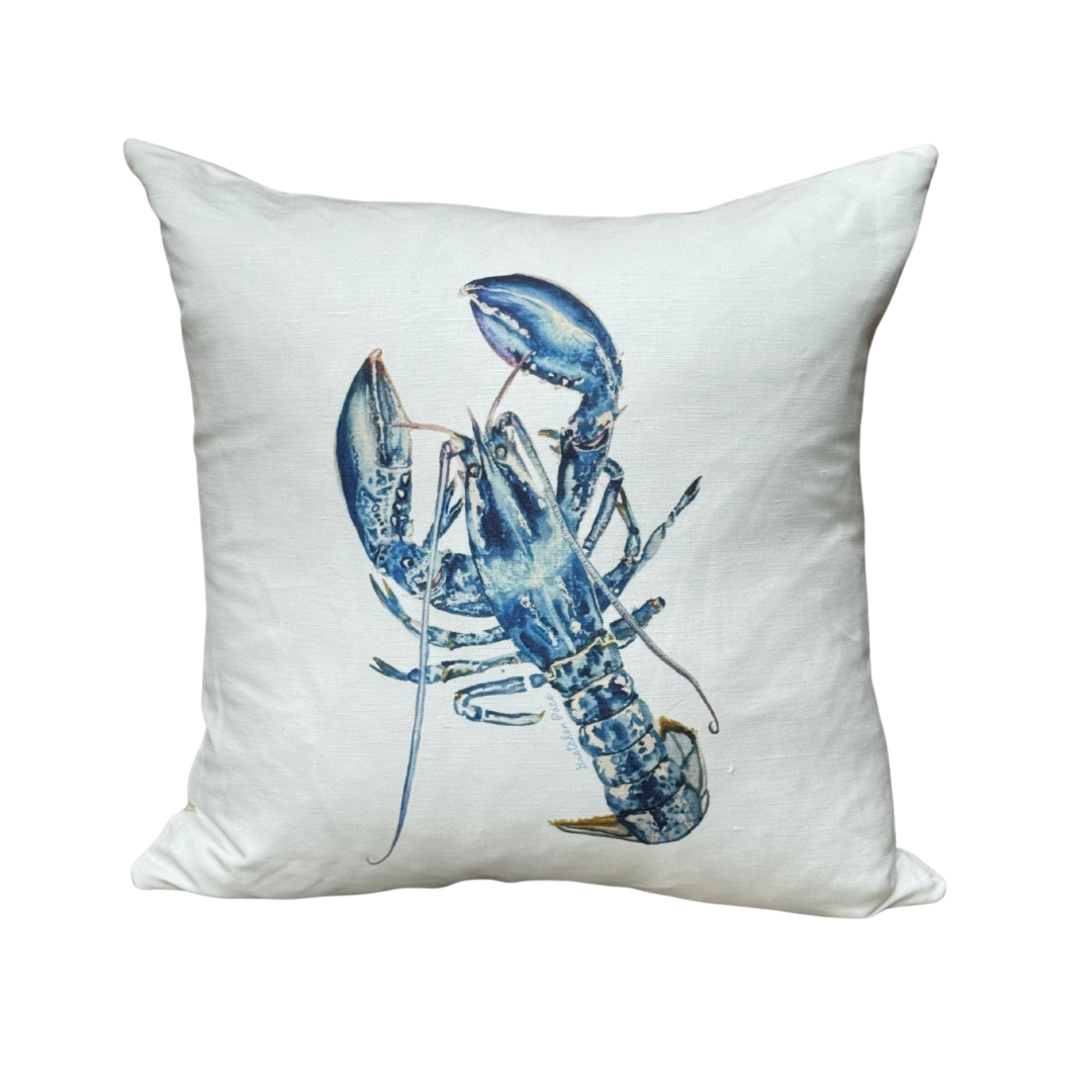 Throw Pillow - Blue Lobster