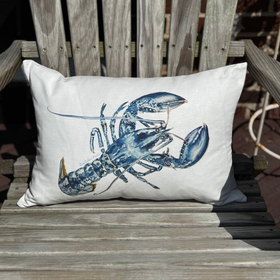 Throw Pillow - Blue Lobster