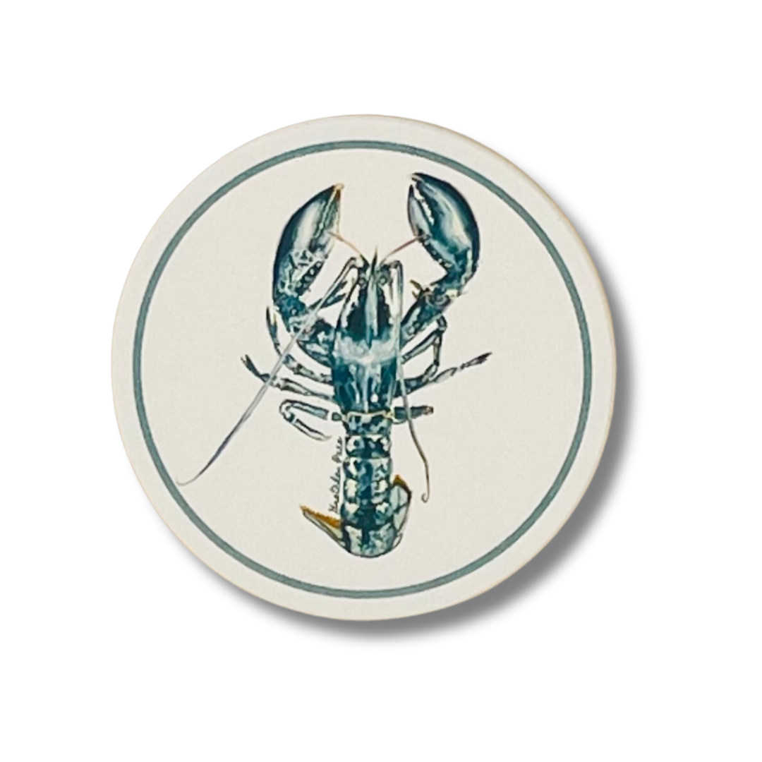Stone Coaster - Lobster (Circular)