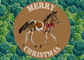 Christmas Card - Pony on Brown