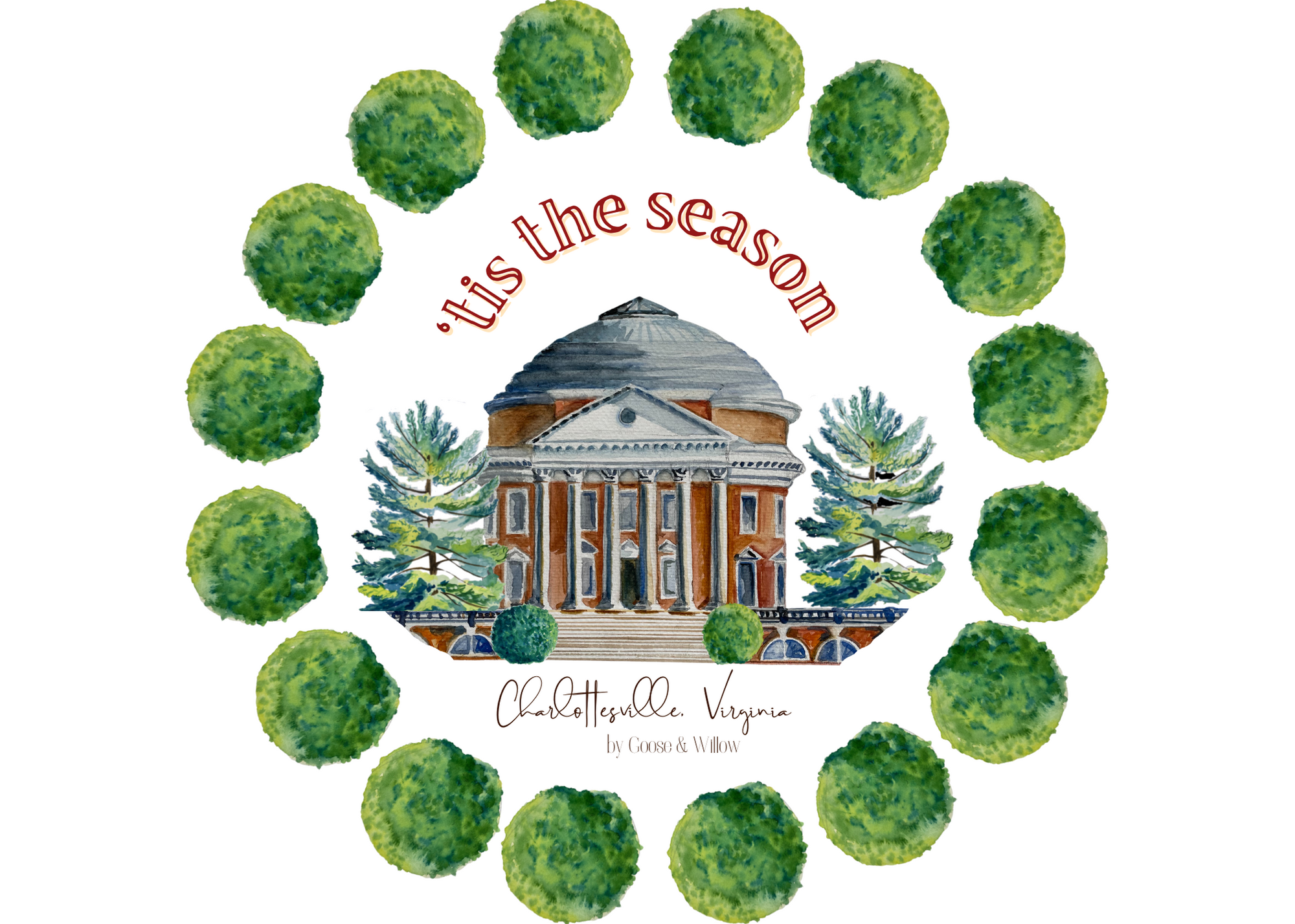 Holiday Card - UVA Rotunda