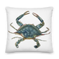 Throw Pillow - Blue Crab