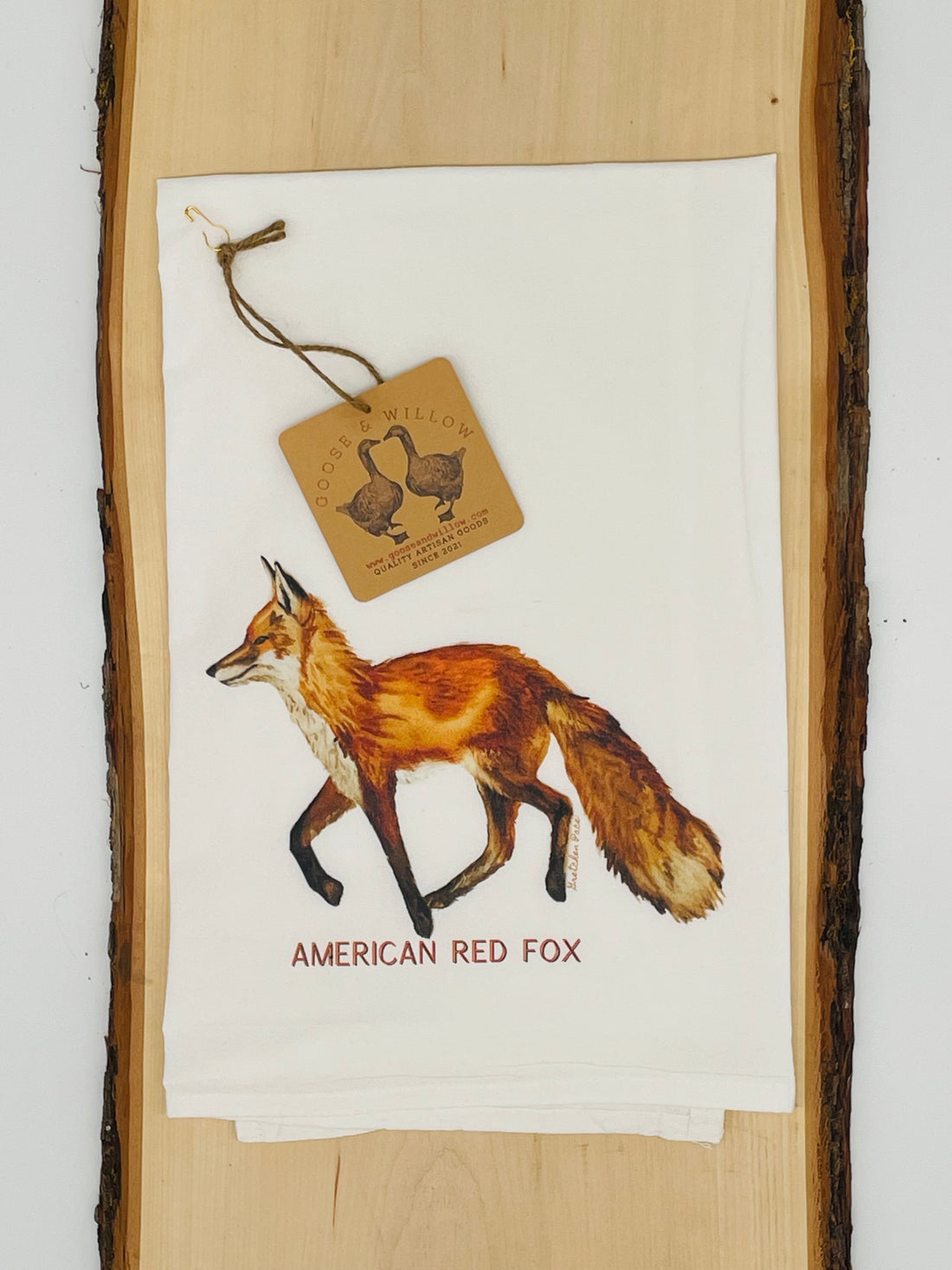 Flour Sack Towel - American Red Fox