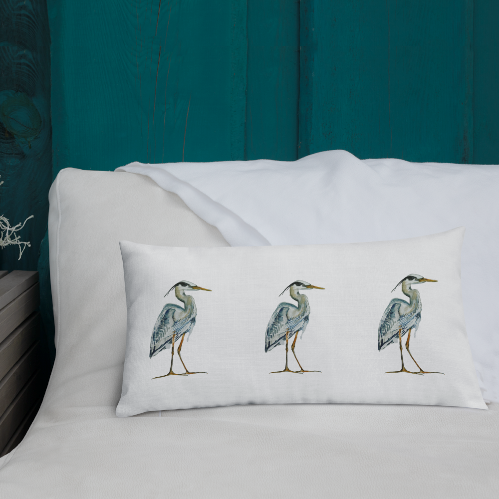 Throw Pillow - Great Blue Heron