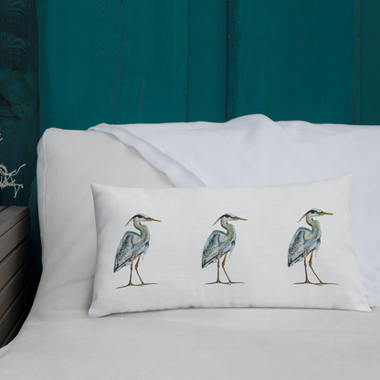 Throw Pillow - Great Blue Heron