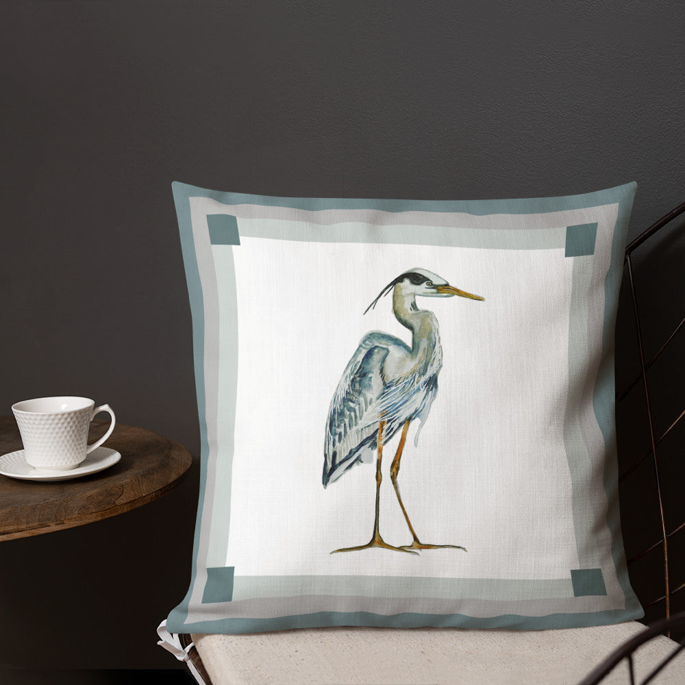 Throw Pillow - Great Blue Heron