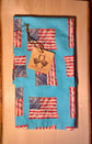 Kitchen Towel - American Flag on Blue Linen Cotton