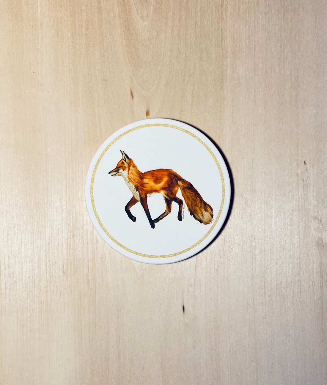 Stone Coaster - Red Fox