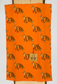 Kitchen Towel - Fox on Orange Linen Cotton