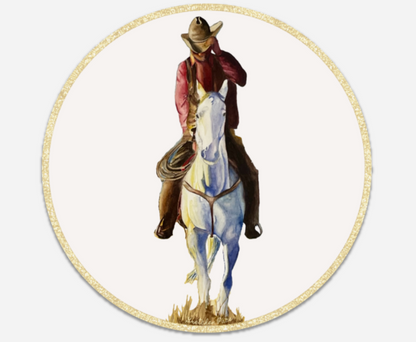 Paper Coaster Set - Cowboy