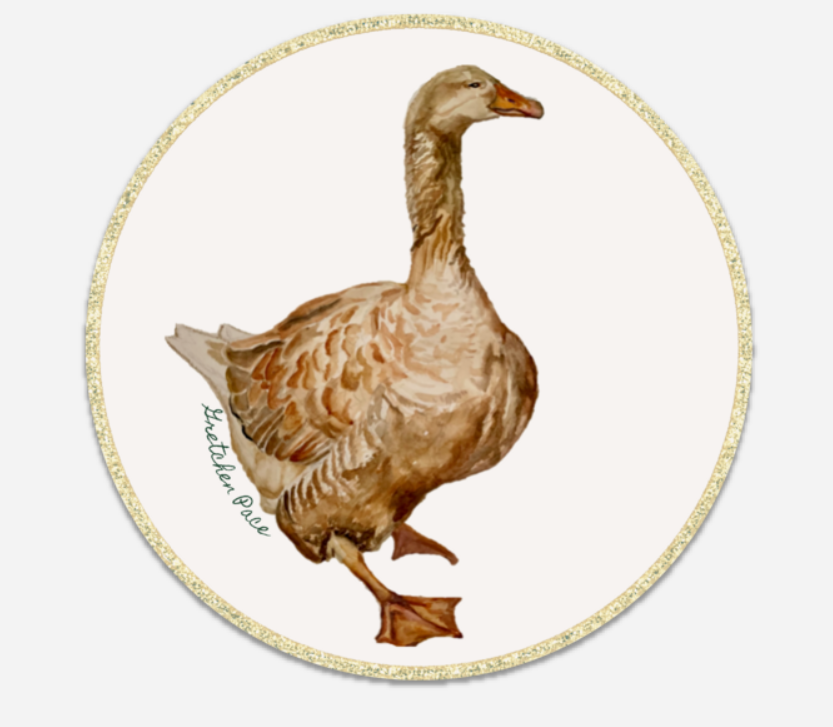 Paper Coaster Set - Goose