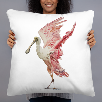 Throw Pillow - Roseate Spoonbill