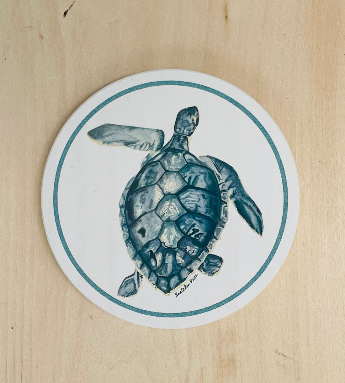 Stone Coaster - Turtle (Circular)