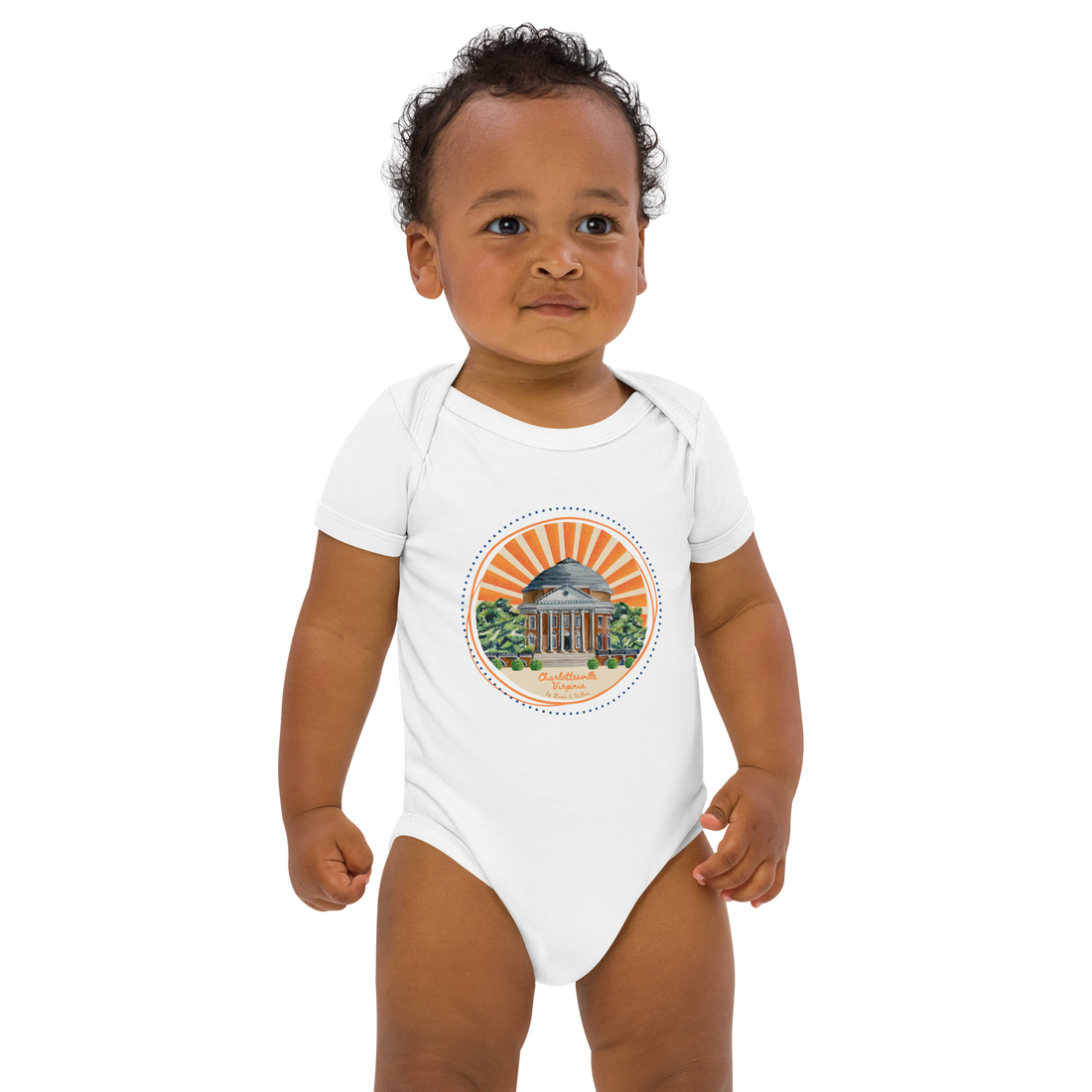 Baby Onesie - Rotunda on Organic Cotton Knit